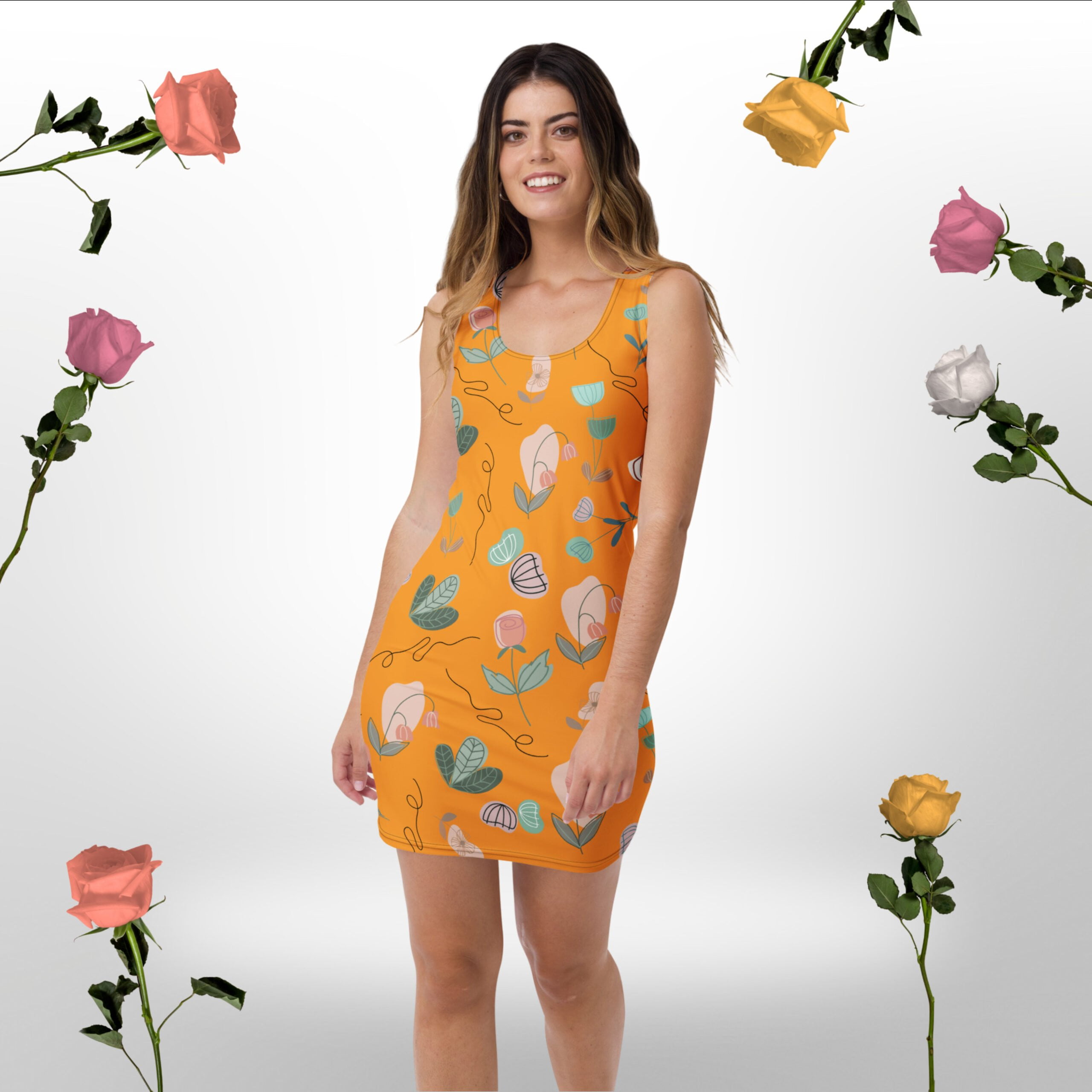 Augumam pieguļoša zīmuļkleita "Elza" XS - XL