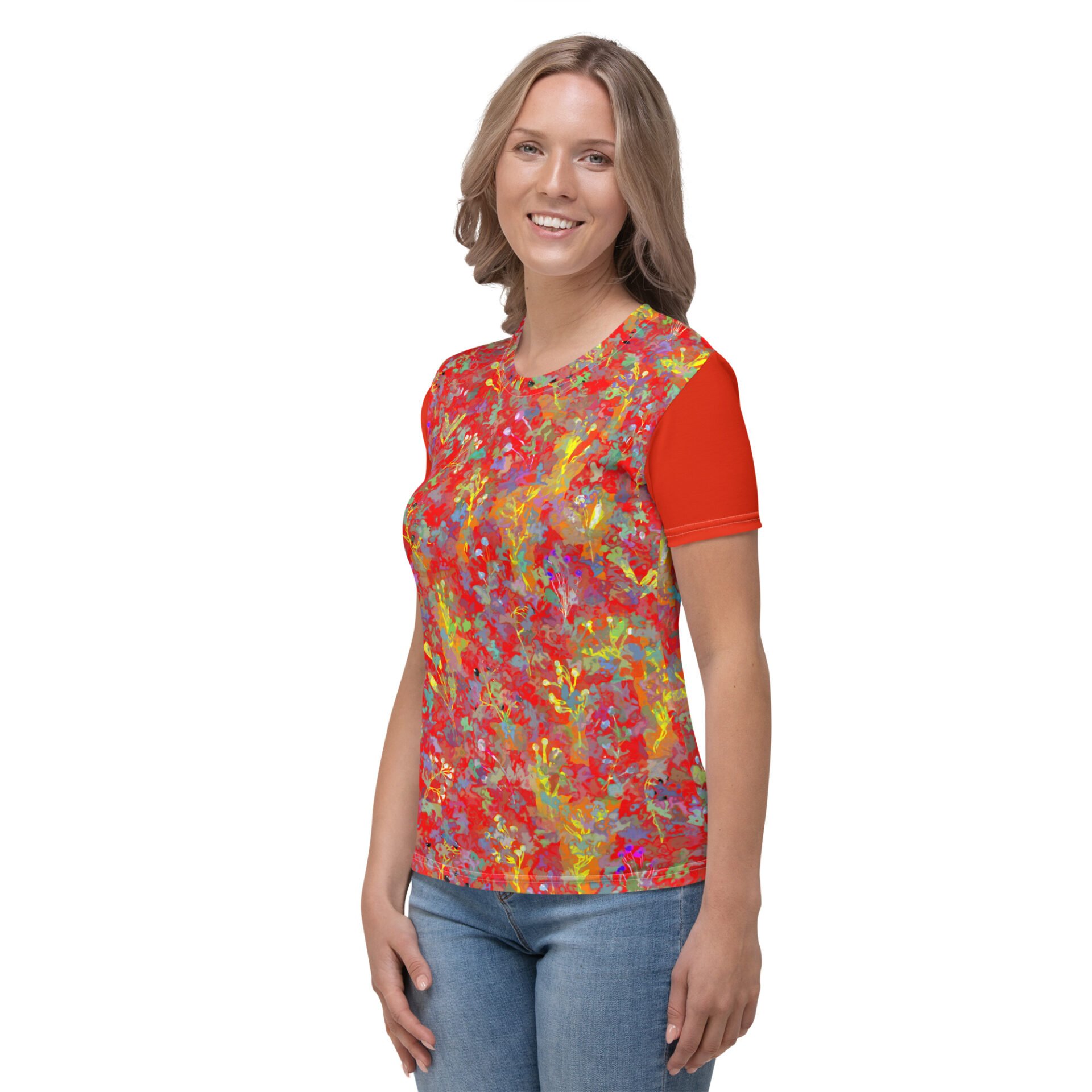 Krāsains sieviešu T-krekls "Bella" XS - 2XL