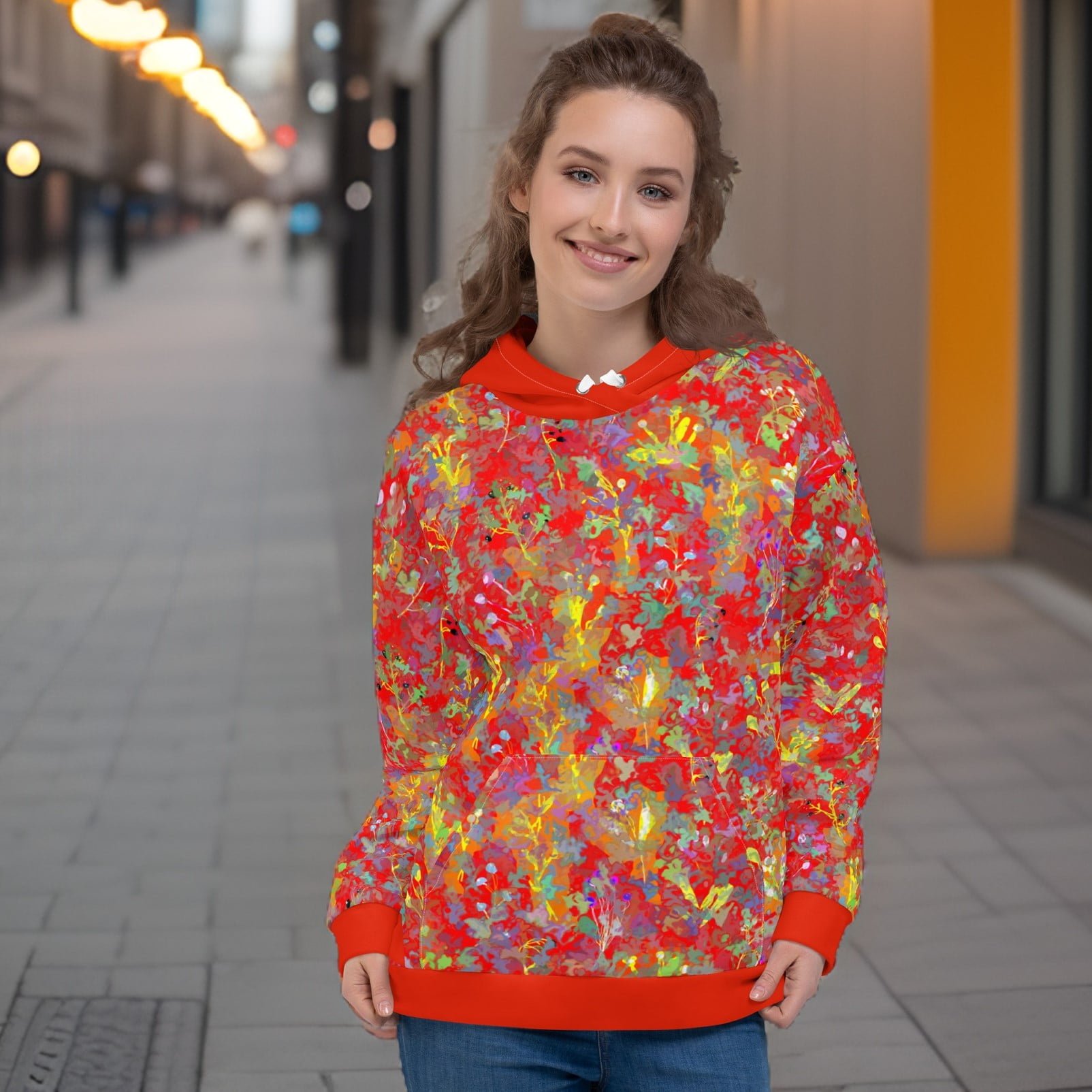 Hūdijs “Bella” ar krāsainu apdruku 2XS – 6XL