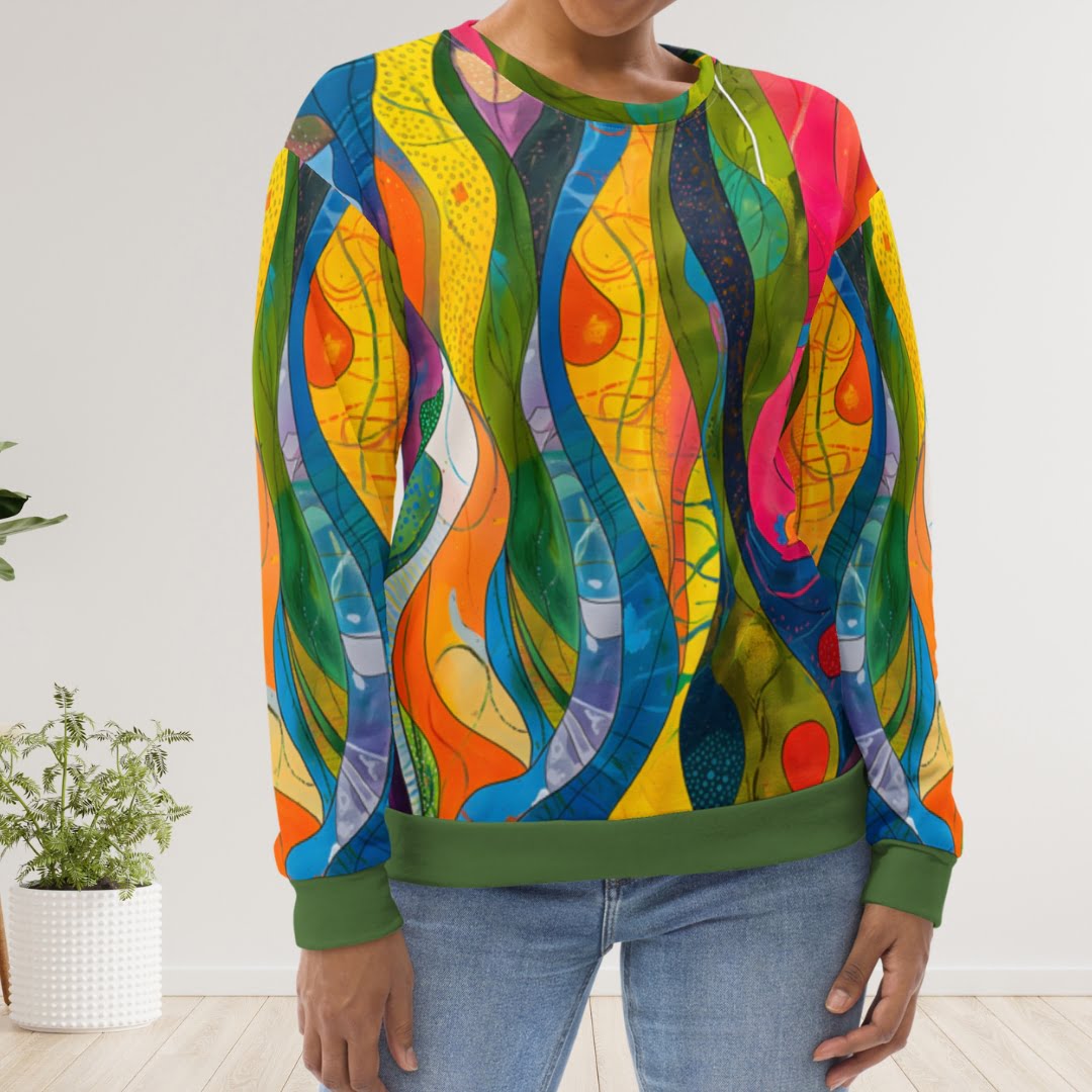 Unisex stila džemperis “Monika” ar košu un krāsainu dizainu atsvaidzinās Tavu tēlu un garderobi jebkurā gadalaikā. Rotaļīgā dažādu krāsu saspēle padarīs Tavu koptēlu vieglu un priecīgu, lai kurp Tu dotos. Džemperis ir izgatavots no patīkama un izturīga materiāla, kam ir mīksta flīsa iekšpuse un gluda virspuse. Tas ir ļoti pateicīgs kombinēšanai ar džinsiem, sportiska stila biksēm vai jebko, kas Tev liek justies ērti! Džemperi ir pieejami plašā izmēru klāstā – no XS līdz 3XL, lai Tu varētu atrast sev atbilstošāko.