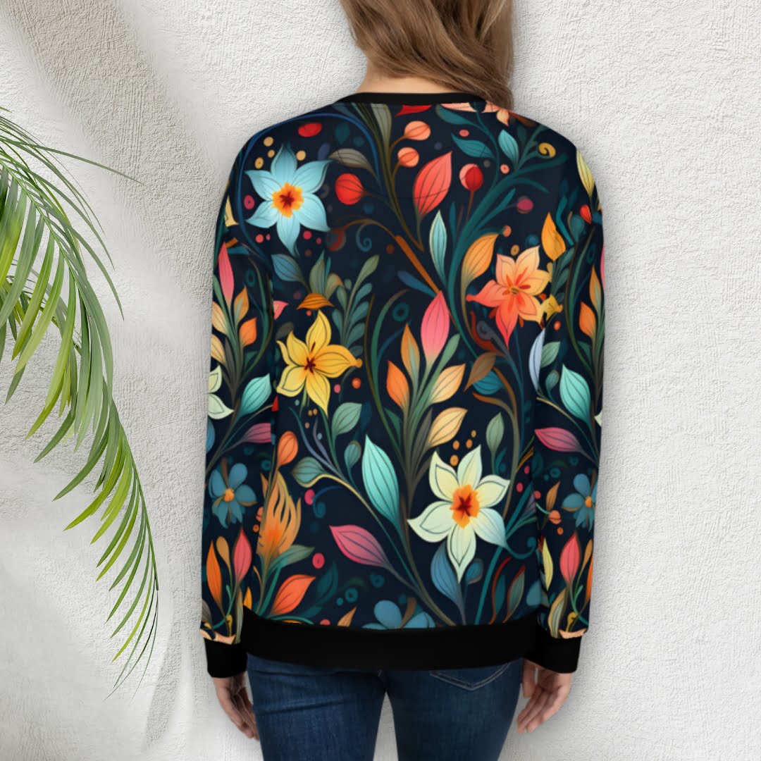 Džemperis ar ziedu apdruku “Vizma” 2XS – 6XL