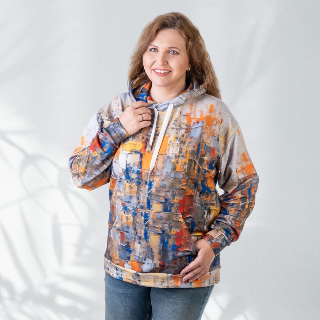 Krāsains unisex hūdijs "Remy" 2XS - 6XL